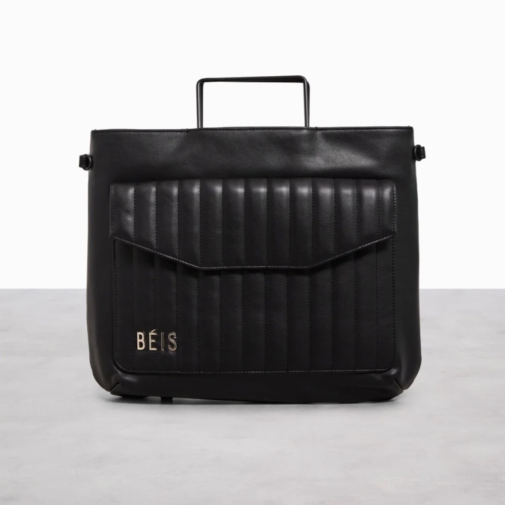 BEIS The Messenger Backpack 
in Black